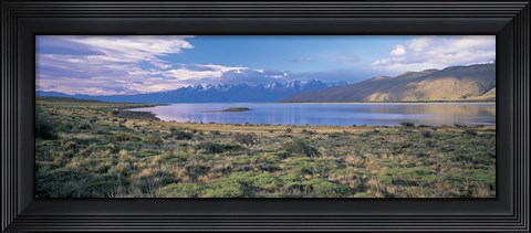 Framed Clouds over a river, Mt Fitzroy, Patagonia, Argentina Print