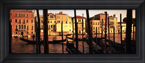 Framed Gondolas in Venice, Italy Print