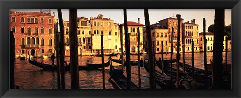 Framed Gondolas in Venice, Italy Print