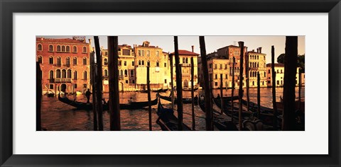 Framed Gondolas in Venice, Italy Print