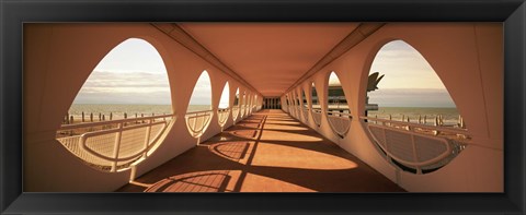 Framed Corridor of a building, Lignano Sabbiadoro, Italy Print