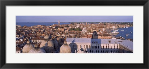 Framed High Angle View of Venice, Italy Print