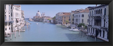 Framed Buildings Along A Canal, Santa Maria Della Salute, Venice, Italy Print