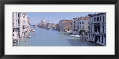 Framed Buildings Along A Canal, Santa Maria Della Salute, Venice, Italy Print