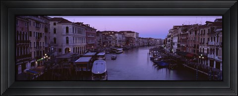 Framed Buildings Along A Canal, Venice, Italy Print