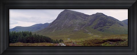 Framed Mountains On A Landscape, Glencoe, Scotland, United Kingdom Print
