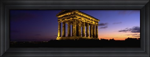 Framed Low Angle View Of A Building, Penshaw Monument, Durham, England, United Kingdom Print