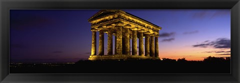 Framed Low Angle View Of A Building, Penshaw Monument, Durham, England, United Kingdom Print