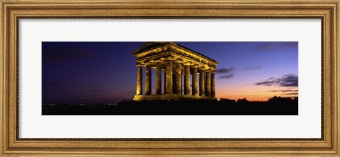Framed Low Angle View Of A Building, Penshaw Monument, Durham, England, United Kingdom Print