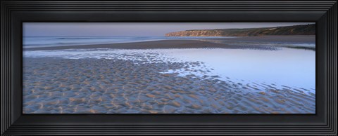 Framed Ripples On The Sand, Speeton, North Yorkshire, England, United Kingdom Print