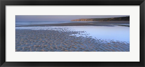 Framed Ripples On The Sand, Speeton, North Yorkshire, England, United Kingdom Print