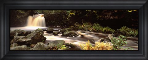 Framed Stream Flowing Through Rocks, Thomason Foss, Goathland, North Yorkshire, England, United Kingdom Print