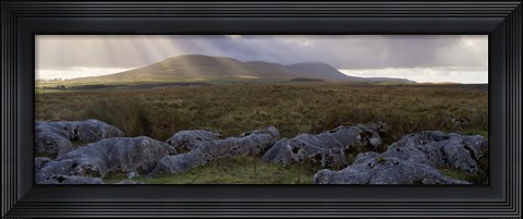 Framed Clouds Over A Landscape, Ingleborough, Yorkshire Dales, Yorkshire, England, United Kingdom Print