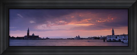 Framed Clouds Over A River, Venice, Italy Print