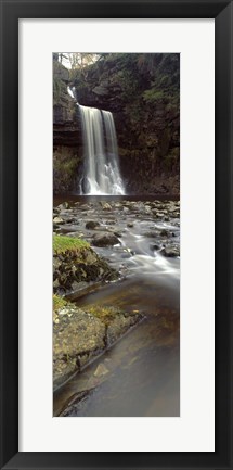 Framed Water Falling From Rocks, River Twiss, Thornton Force, Ingeleton, North Yorkshire, England, United Kingdom Print