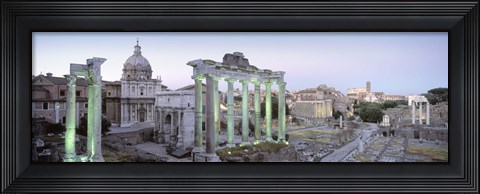 Framed Ruins of an old building, Rome, Italy Print