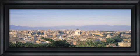 Framed High angle view of a city, Rome, Italy Print