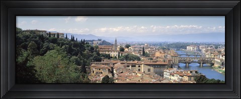 Framed High Angle View of Florence, Tuscany, Italy Print
