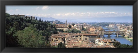 Framed High Angle View of Florence, Tuscany, Italy Print