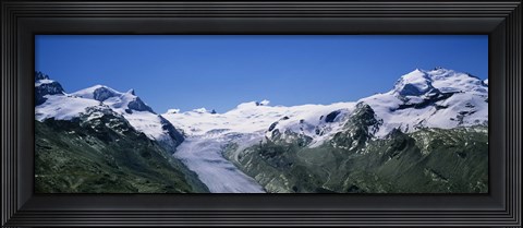 Framed Snow Covered Mountain Range Matterhorn, Switzerland Print