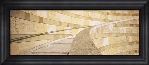 Framed Low Angle View Of A Staircase, Staatsgalerie, Stuttgart, Germany Print