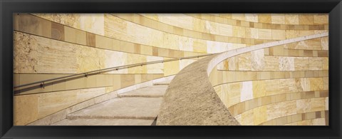 Framed Low Angle View Of A Staircase, Staatsgalerie, Stuttgart, Germany Print