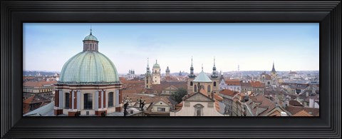 Framed Church in a city, Prague, Czech Republic Print