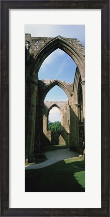Framed Low angle view of an archway, Bolton Abbey, Yorkshire, England Print
