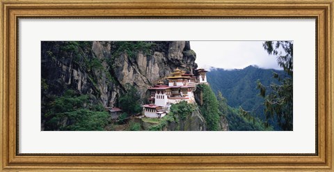 Framed Monastery On A Cliff, Taktshang Monastery, Paro, Bhutan Print