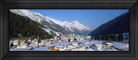 Framed High angle view of a town, Pettneu, Austria Print