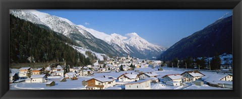 Framed High angle view of a town, Pettneu, Austria Print