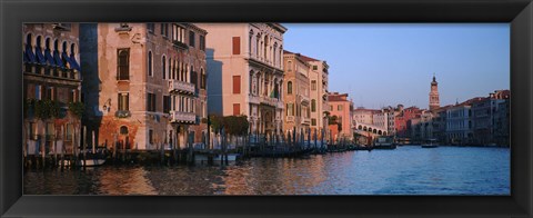 Framed Buildings at the waterfront, Grand Canal, Venice, Italy Print