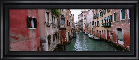 Framed Buildings on both sides of a canal, Grand Canal, Venice, Italy Print