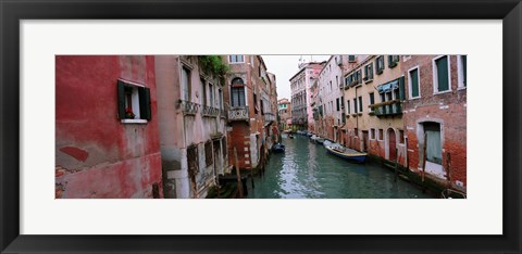 Framed Buildings on both sides of a canal, Grand Canal, Venice, Italy Print