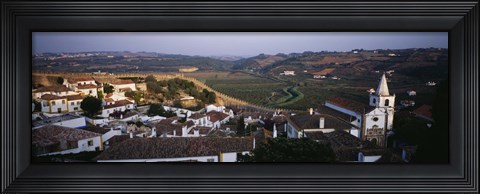 Framed High angle view of a city, Portugal Print