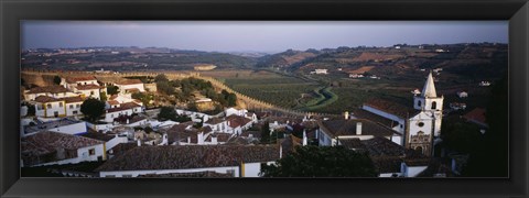 Framed High angle view of a city, Portugal Print