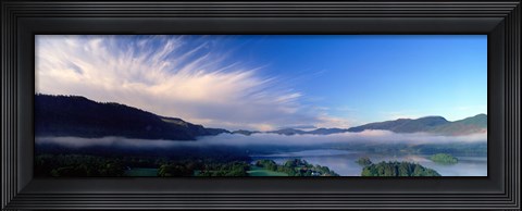 Framed Lake Surrounded By Mountains, Derwent Water, Lake District, Cumbria, England, United Kingdom Print