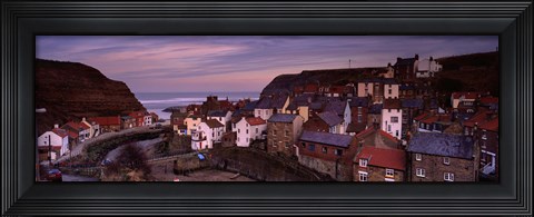 Framed Staithes, North Yorkshire, England, United Kingdom Print