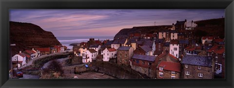 Framed Staithes, North Yorkshire, England, United Kingdom Print