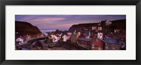 Framed Staithes, North Yorkshire, England, United Kingdom Print