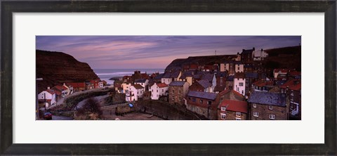 Framed Staithes, North Yorkshire, England, United Kingdom Print