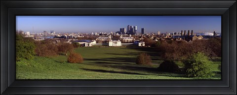 Framed Buildings Near A Park, Greenwich Park, Greenwich, London, England, United Kingdom Print