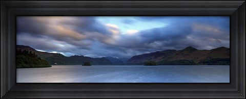 Framed Storm Clouds Over A Lake, Derwent Water, Cumbria, England, United Kingdom Print