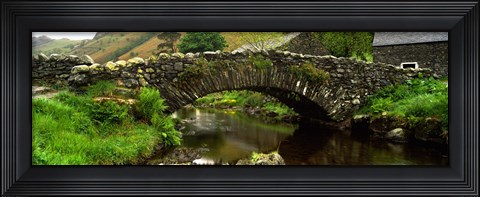 Framed Stone Bridge Over A Canal, Watendlath Bridge, Lake District, Cumbria, England, United Kingdom Print