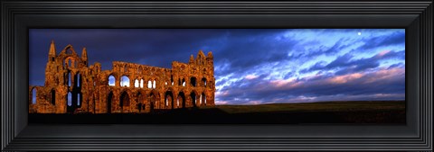 Framed Ruins Of A Church, Whitby Abbey, Whitby, North Yorkshire, England, United Kingdom Print
