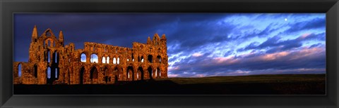 Framed Ruins Of A Church, Whitby Abbey, Whitby, North Yorkshire, England, United Kingdom Print