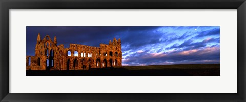 Framed Ruins Of A Church, Whitby Abbey, Whitby, North Yorkshire, England, United Kingdom Print