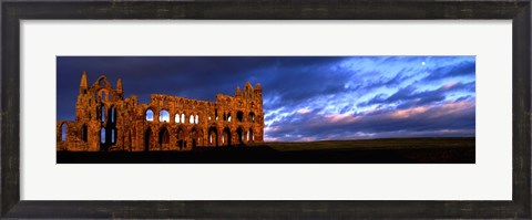 Framed Ruins Of A Church, Whitby Abbey, Whitby, North Yorkshire, England, United Kingdom Print