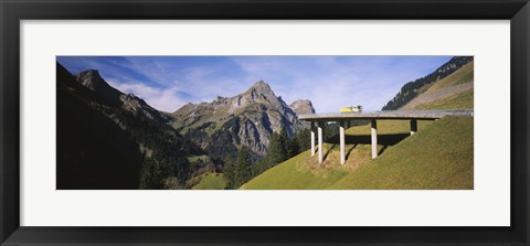 Framed Mountain Pass Bridge, Austria Print