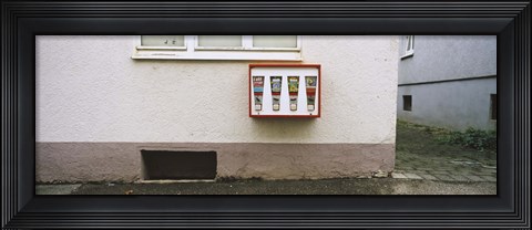 Framed Candy vending machine on the wall, Stuttgart, Baden-Wurttemberg, Germany Print